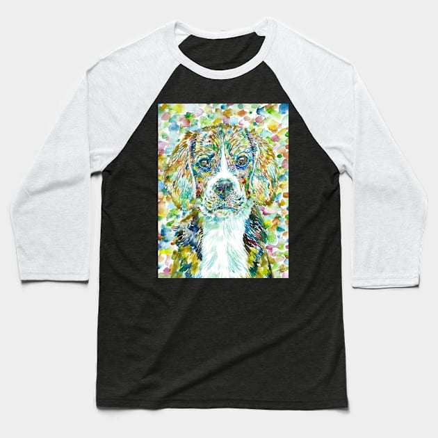 BEAGLE watercolor portrait .1 Baseball T-Shirt by lautir